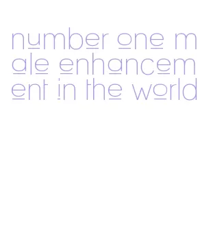 number one male enhancement in the world