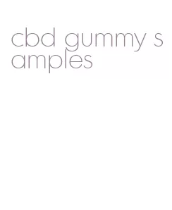 cbd gummy samples