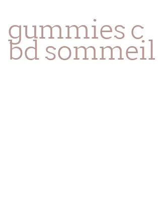 gummies cbd sommeil