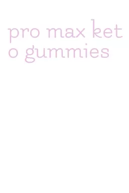 pro max keto gummies