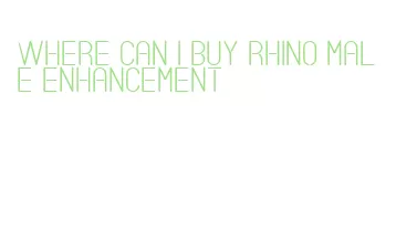 where can i buy rhino male enhancement