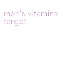 men's vitamins target