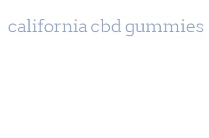 california cbd gummies