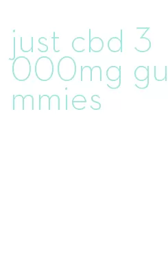 just cbd 3000mg gummies