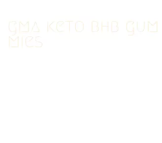 gma keto bhb gummies