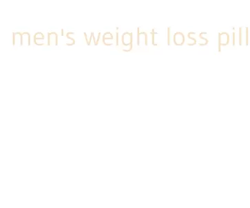 men's weight loss pill