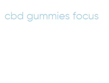 cbd gummies focus