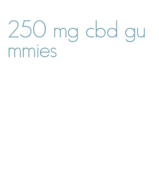 250 mg cbd gummies