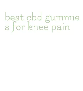 best cbd gummies for knee pain