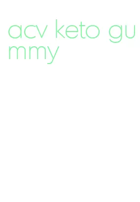 acv keto gummy