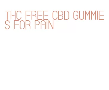 thc free cbd gummies for pain