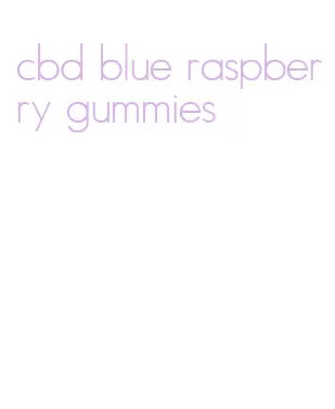 cbd blue raspberry gummies