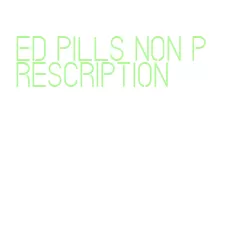 ed pills non prescription