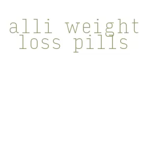 alli weight loss pills