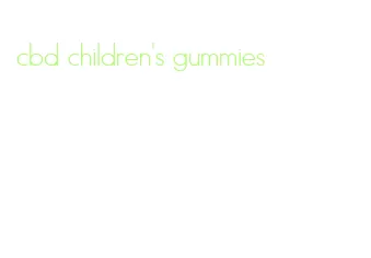 cbd children's gummies