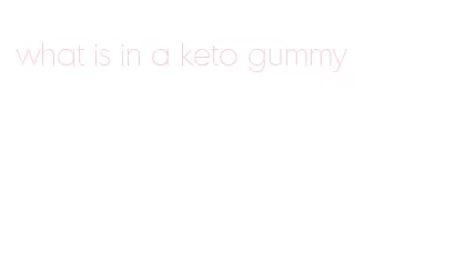 what is in a keto gummy