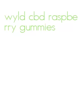wyld cbd raspberry gummies