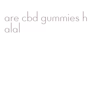 are cbd gummies halal