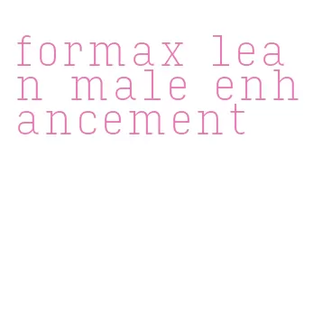 formax lean male enhancement