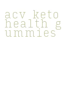 acv keto health gummies