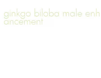 ginkgo biloba male enhancement