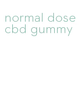 normal dose cbd gummy
