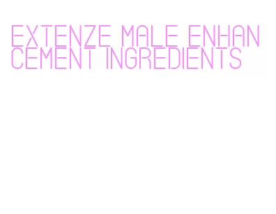 extenze male enhancement ingredients