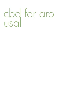 cbd for arousal