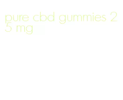 pure cbd gummies 25 mg