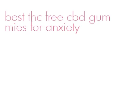 best thc free cbd gummies for anxiety