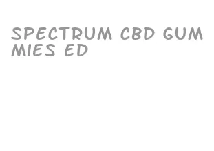 spectrum cbd gummies ed