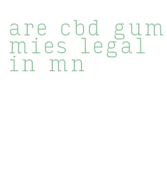 are cbd gummies legal in mn