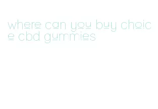 where can you buy choice cbd gummies