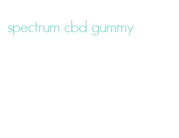 spectrum cbd gummy