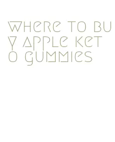 where to buy apple keto gummies