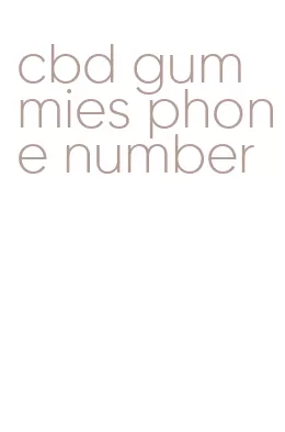 cbd gummies phone number