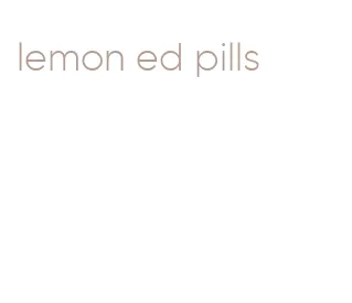 lemon ed pills