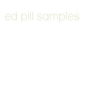 ed pill samples