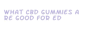 what cbd gummies are good for ed