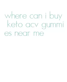 where can i buy keto acv gummies near me