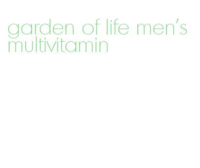 garden of life men's multivitamin