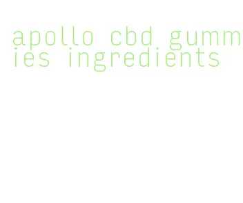 apollo cbd gummies ingredients
