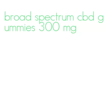 broad spectrum cbd gummies 300 mg