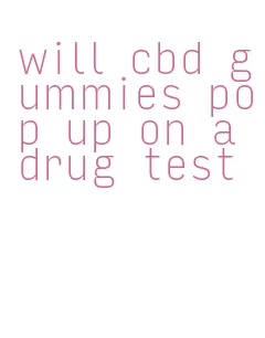 will cbd gummies pop up on a drug test