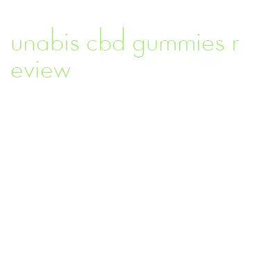 unabis cbd gummies review