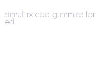 stimuli rx cbd gummies for ed