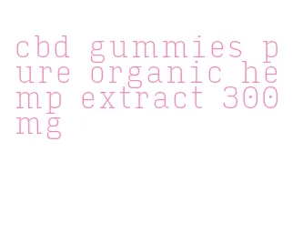 cbd gummies pure organic hemp extract 300mg