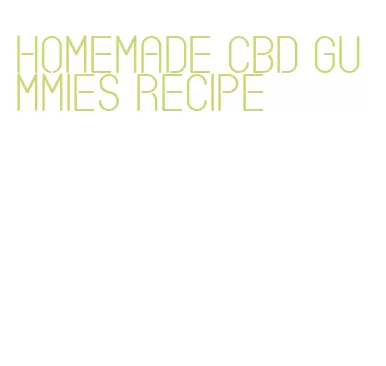 homemade cbd gummies recipe