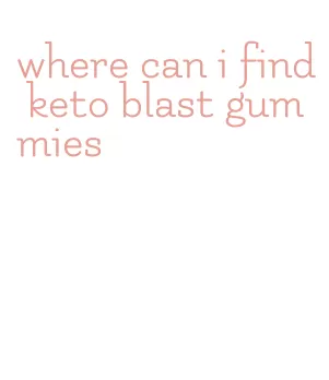 where can i find keto blast gummies