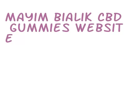 mayim bialik cbd gummies website